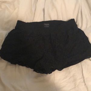 Black Lace ‘Talula’ by Aritzia mini shorts